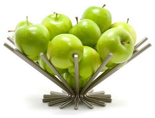 

Decorative Kitchen Design Cradles Fruit Bread Satin Nickel Bowl Basket NEW Gift