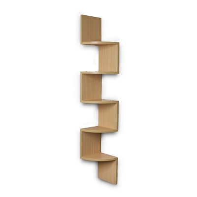 

Decornation Wall Mount Corner Shelf Zig Zag Shape