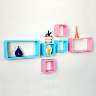 

Decornation Set Of Six Designer Wall Rack Shelves