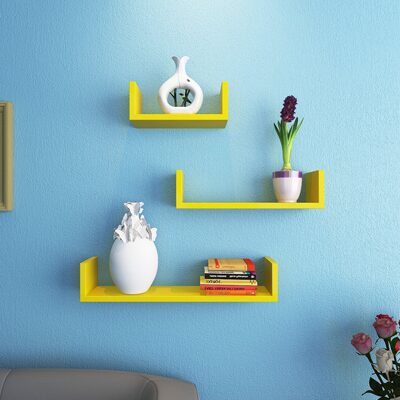 

DecorNation Set Of 3 U Shape Organizer Shelves