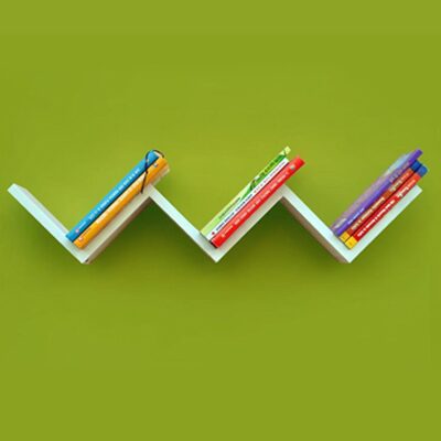 

Decornation W Shaped Floating Zig Zag Wall Mounted Shelf