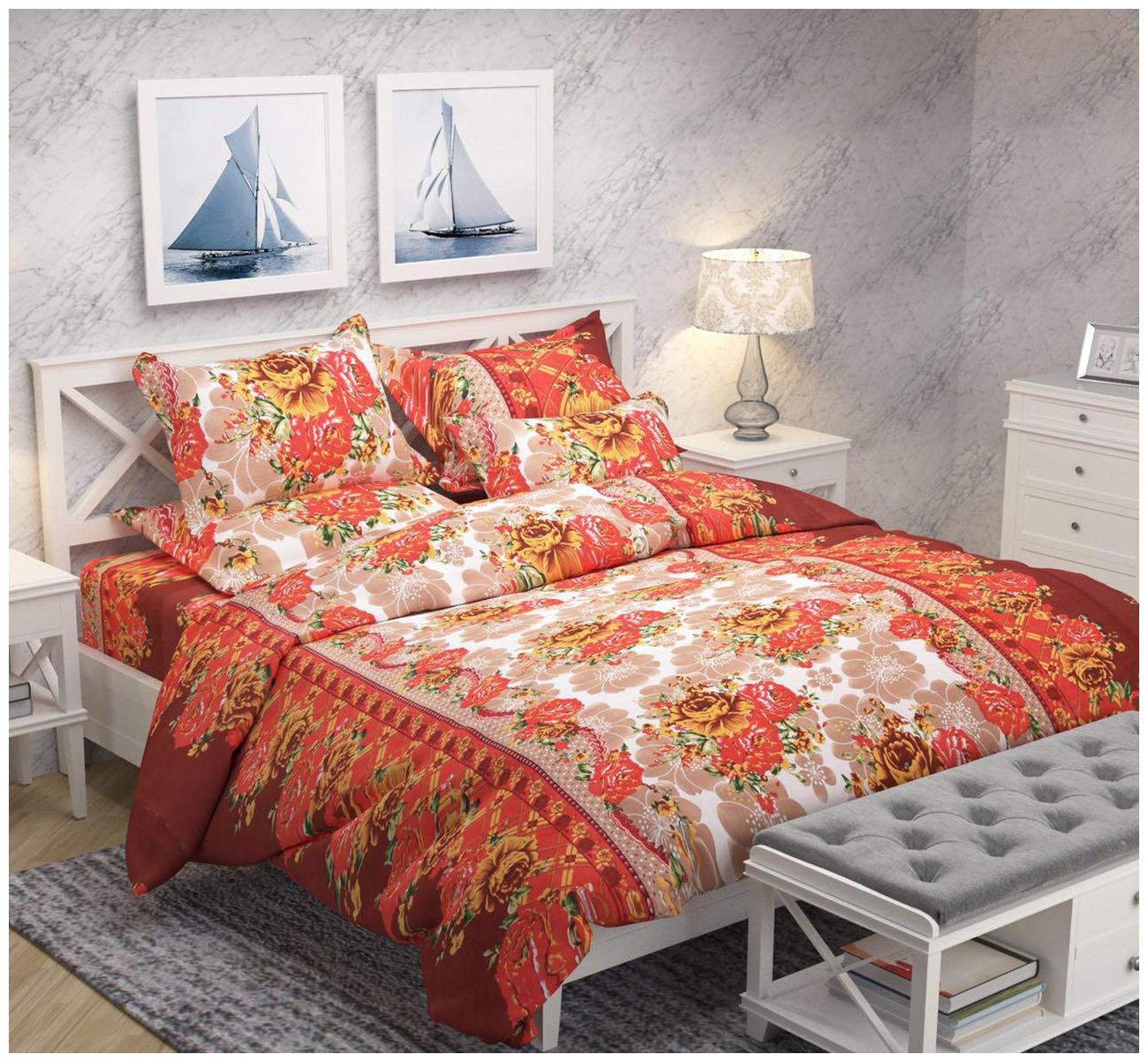 

DECOROLOGY Cotton 3D Printed Queen Size Bedsheet 144 TC ( 1 Bedsheet With 2 Pillow Covers Multi )