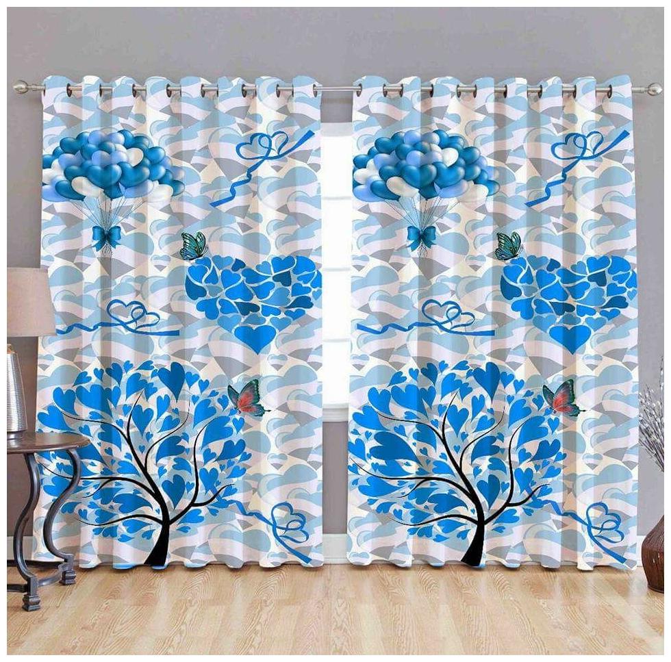 

Dehati Store Printed Digital Polyester Window Curatin Pack of 2 ( Multicolor )