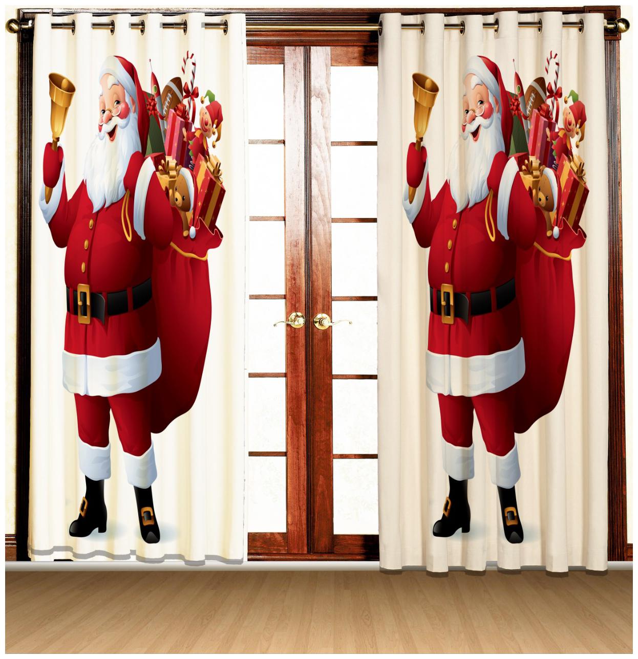 

dehati store Polyester Window Room Darkening Multi Regular Curtain ( Eyelet Closure Printed )
