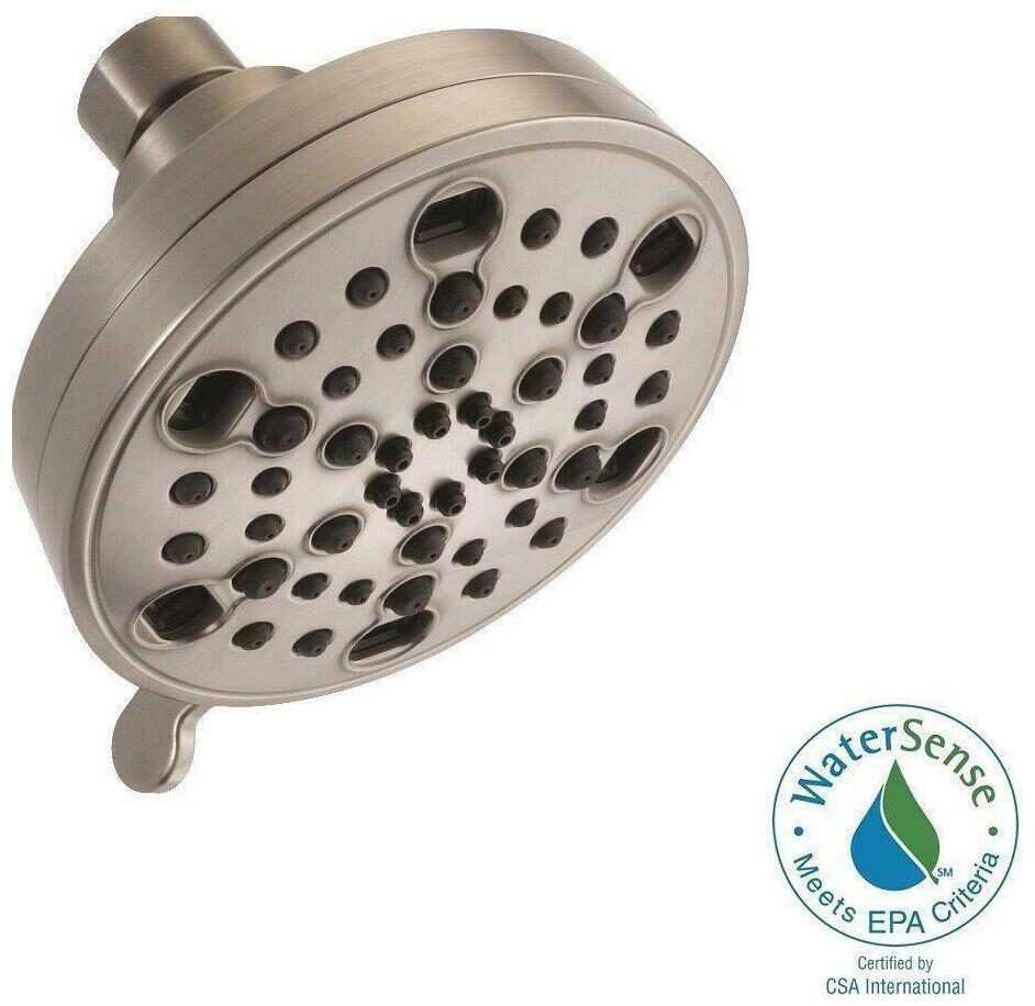 

Delta H2Okinetic 5-Spray 4 19 in Showerhead in Stainless Silver