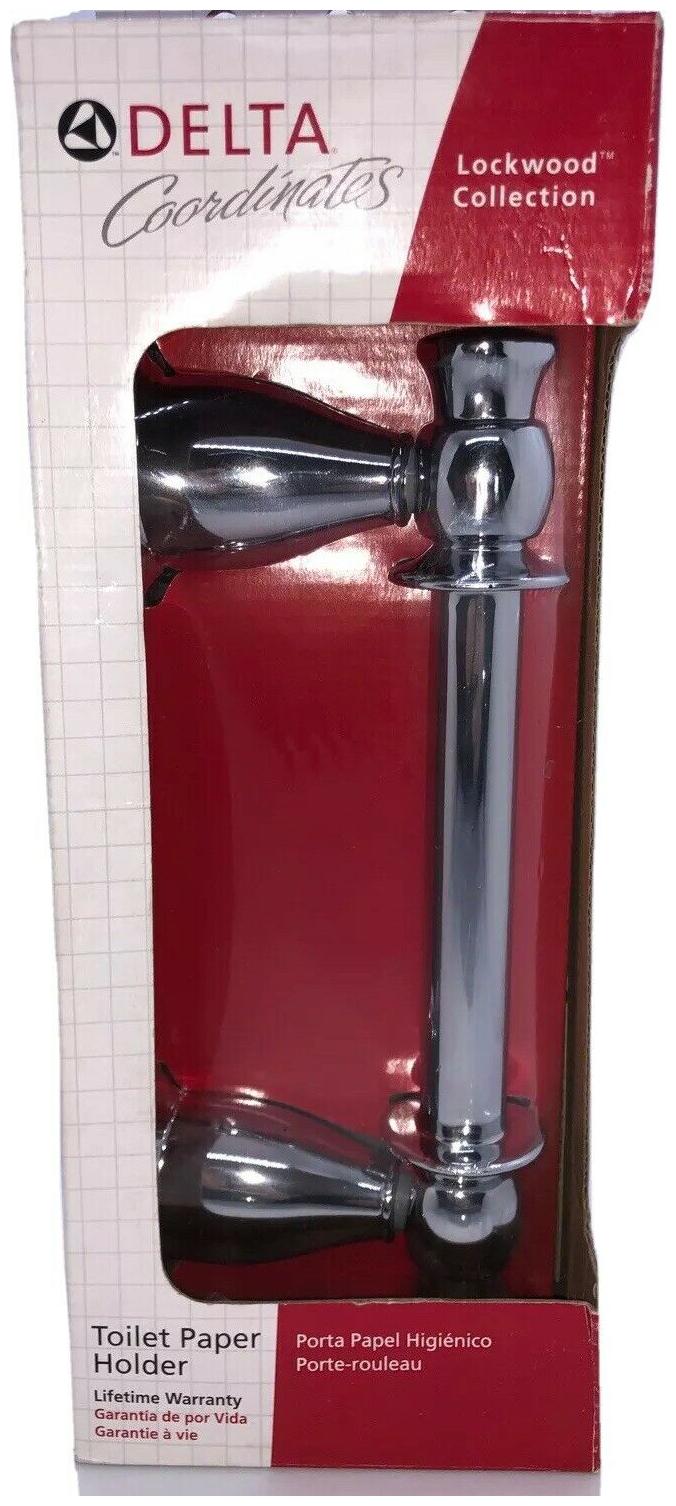 

DELTA Lockwood Collection Toilet Paper Holder Chrime 79050 Discontinued New