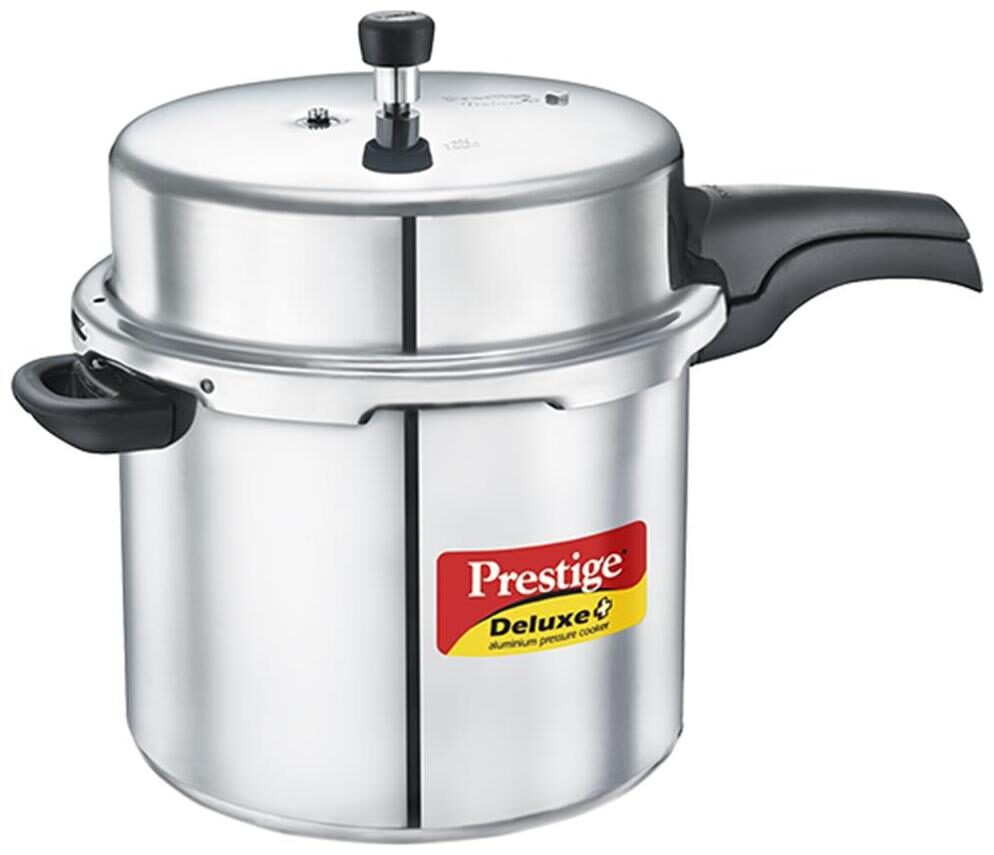 

Prestige Deluxe Plus Induction Base Aluminium Pressure Cooker 5 Litres Silver
