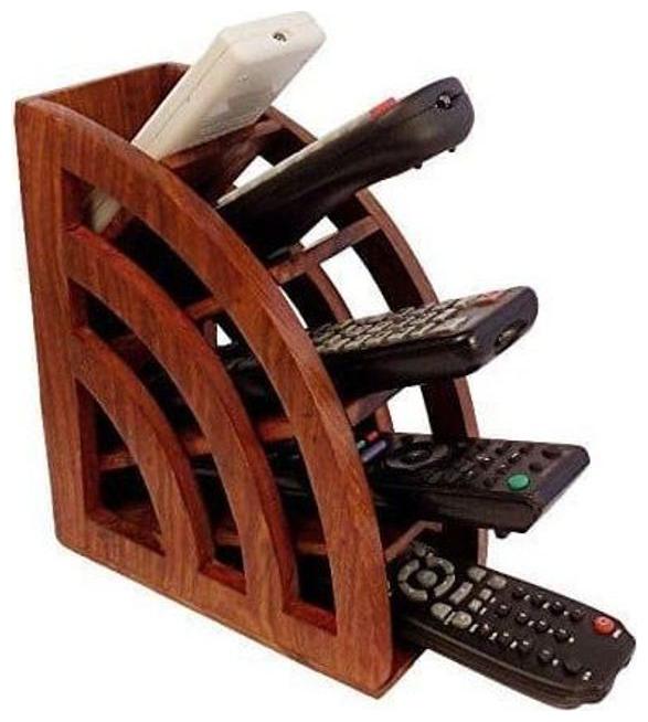 Buy Desi Karigar Handmade Wooden Remote Control Storage Holder Stand