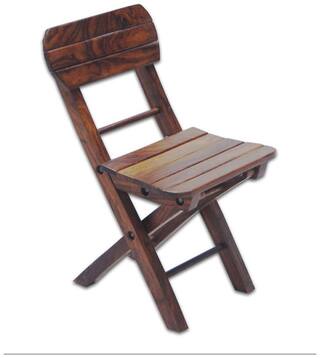 Desi Karigar Mango Wood Fancy Small Foldable Chair