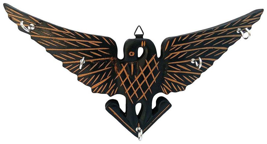 

Desi Karigar Handmade Wooden Key Hanger Holder Wall D cor Eagle