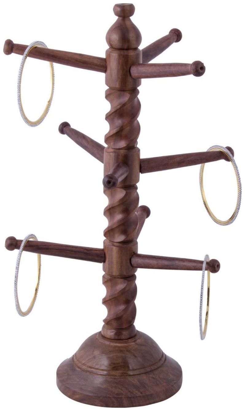 

Desi Karigar Beautiful Handcrafted Wooden Bangles Holder
