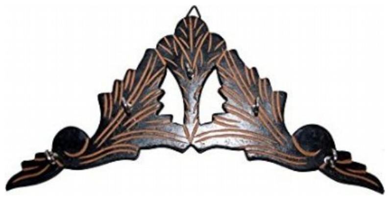 

Desi Karigar Wall Decor Key Holder ( Black 11 x 4 inch )