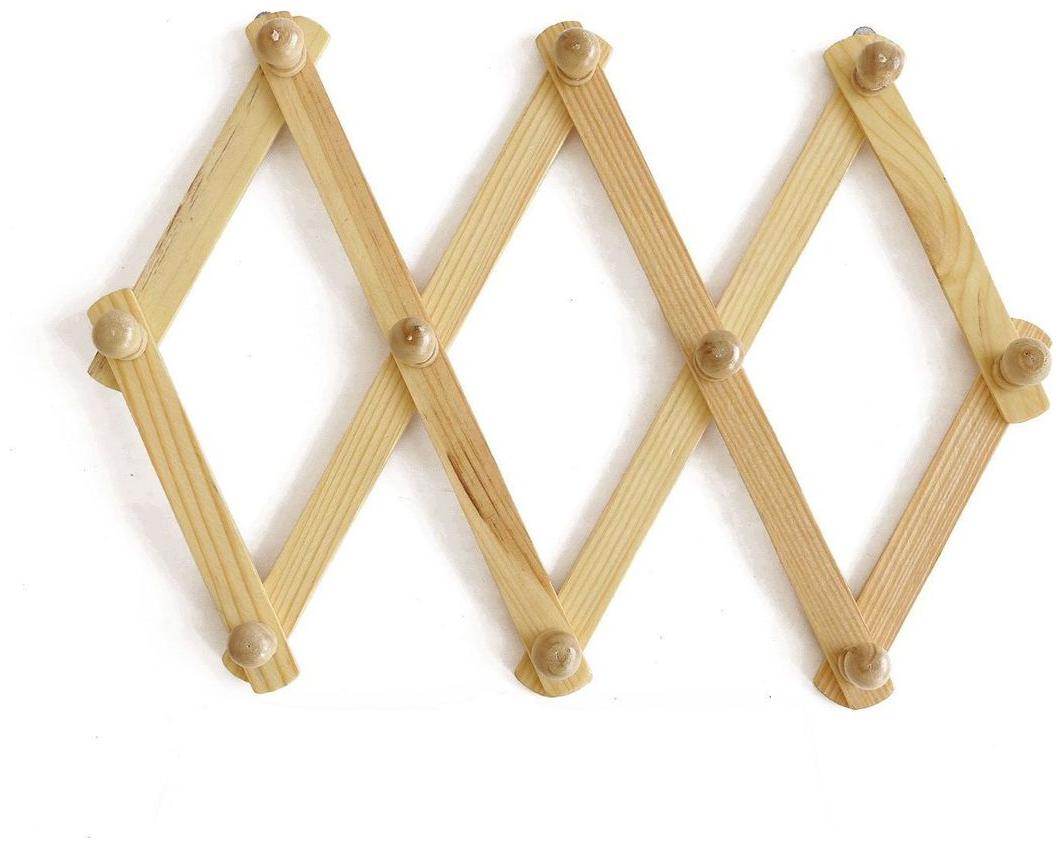 

Desi Karigar Wooden Wall Hanger Wall Hooks Cloth Hanger Bag Hanger
