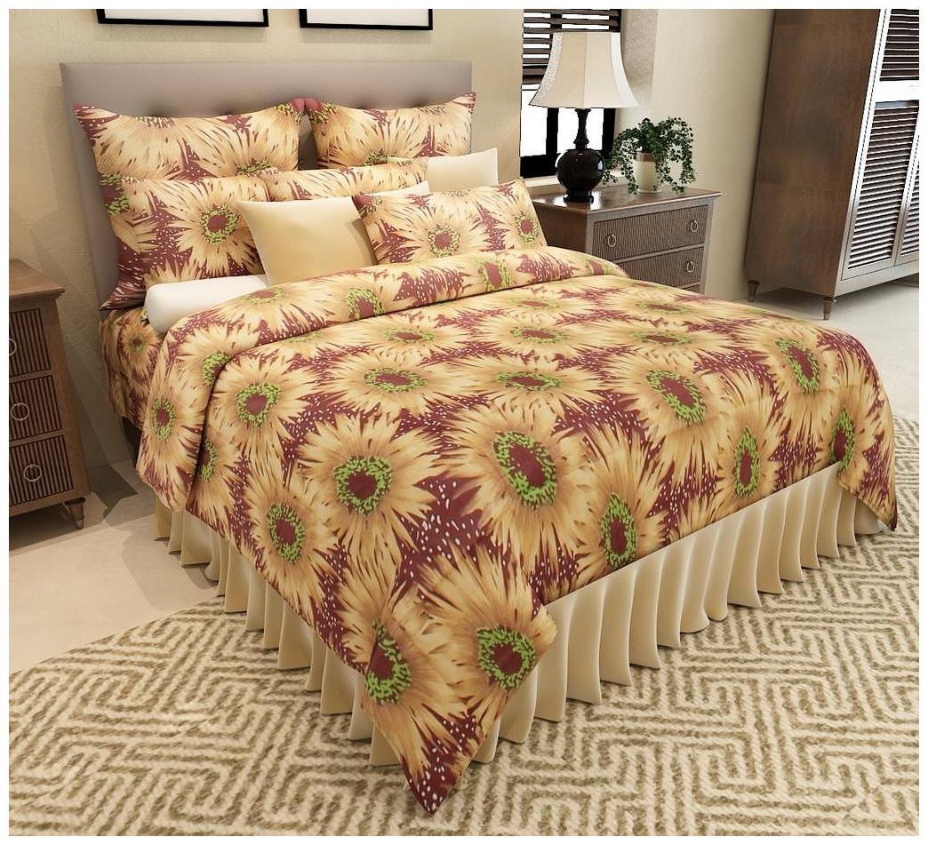 

Design O Vista Polycotton Floral 144TC Double Bedsheet with 2 Pillow Covers