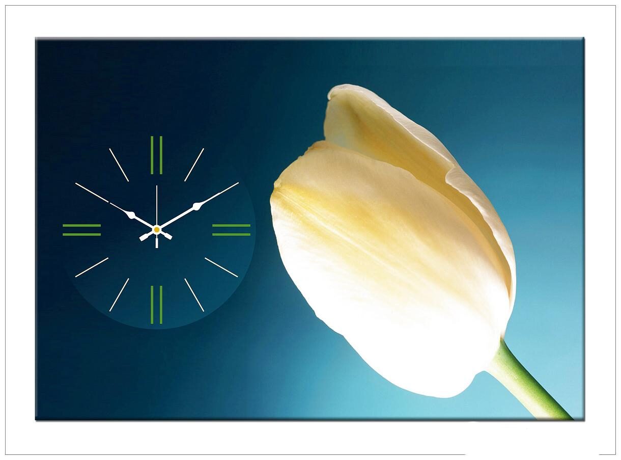 

Design O Vista Wood Canvas Analog Wall clock ( Set of 1 )