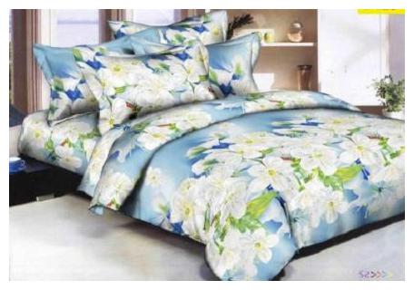 

Design O Vista 144 TC Poly Cotton 3D Printed Queen Size Bedsheet with 2 Pillow Covers