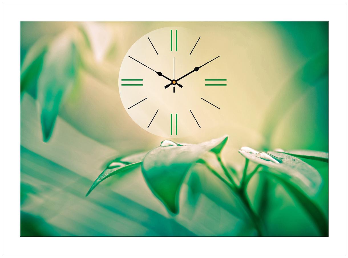 

Design O Vista Wood Canvas Analog Wall clock ( Set of 1 )