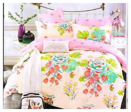 

Design O Vista Polycotton Valentine special Double Bedsheet with 2 Pillow covers