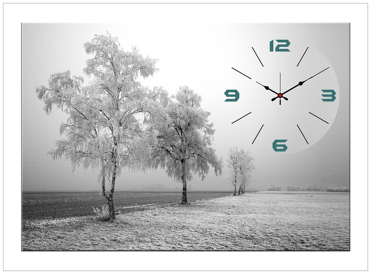 

Design O Vista Wood Canvas Analog Wall clock ( Set of 1 )