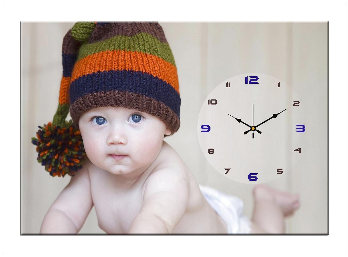

Design O Vista Wood Canvas Analog Wall clock ( Set of 1 )