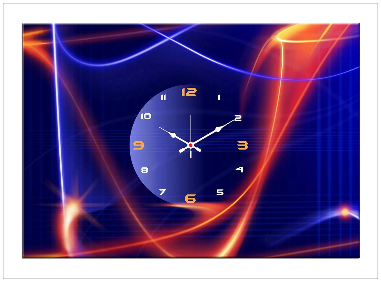 

Design O Vista Wood Canvas Analog Wall clock ( Set of 1 )