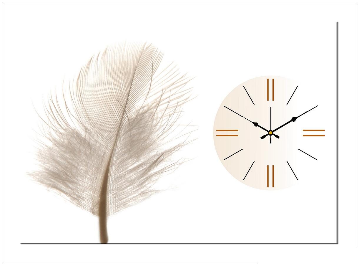

Design O Vista Wood Canvas Analog Wall clock ( Set of 1 )