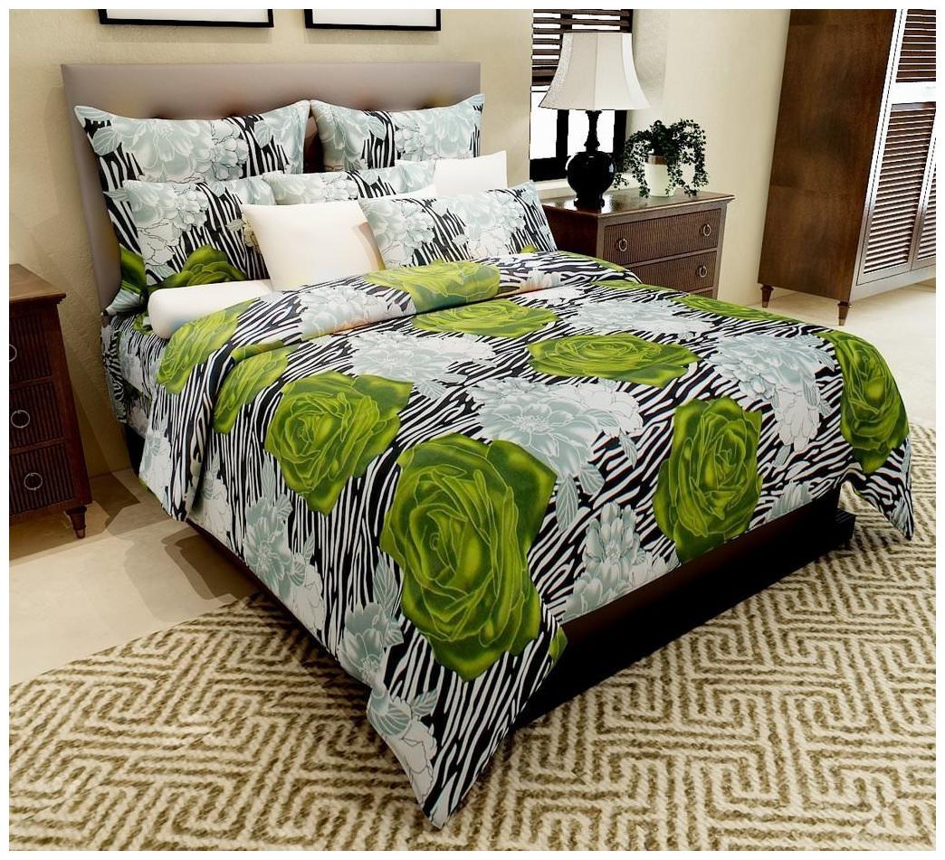 

Design O Vista Polycotton Valentine Rose Printed Double Bedsheet with 2 Pillow covers