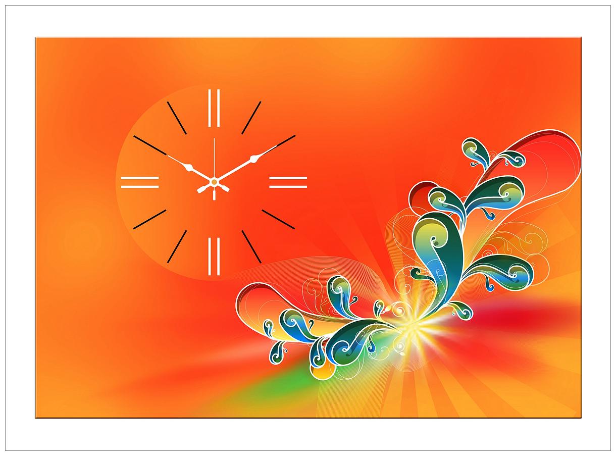 

Design O Vista Wood Canvas Analog Wall clock ( Set of 1 )