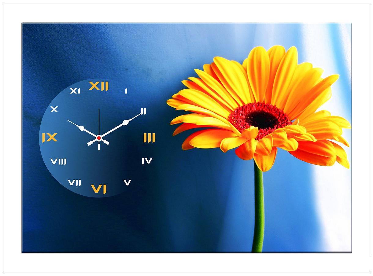

Design O Vista Wood Canvas Analog Wall clock ( Set of 1 )