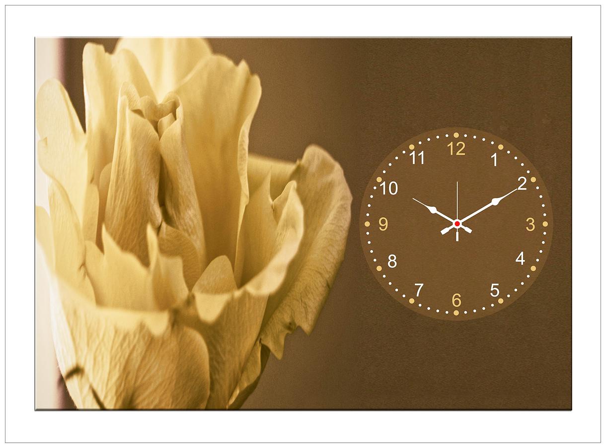 

Design O Vista Wood Canvas Analog Wall clock ( Set of 1 )