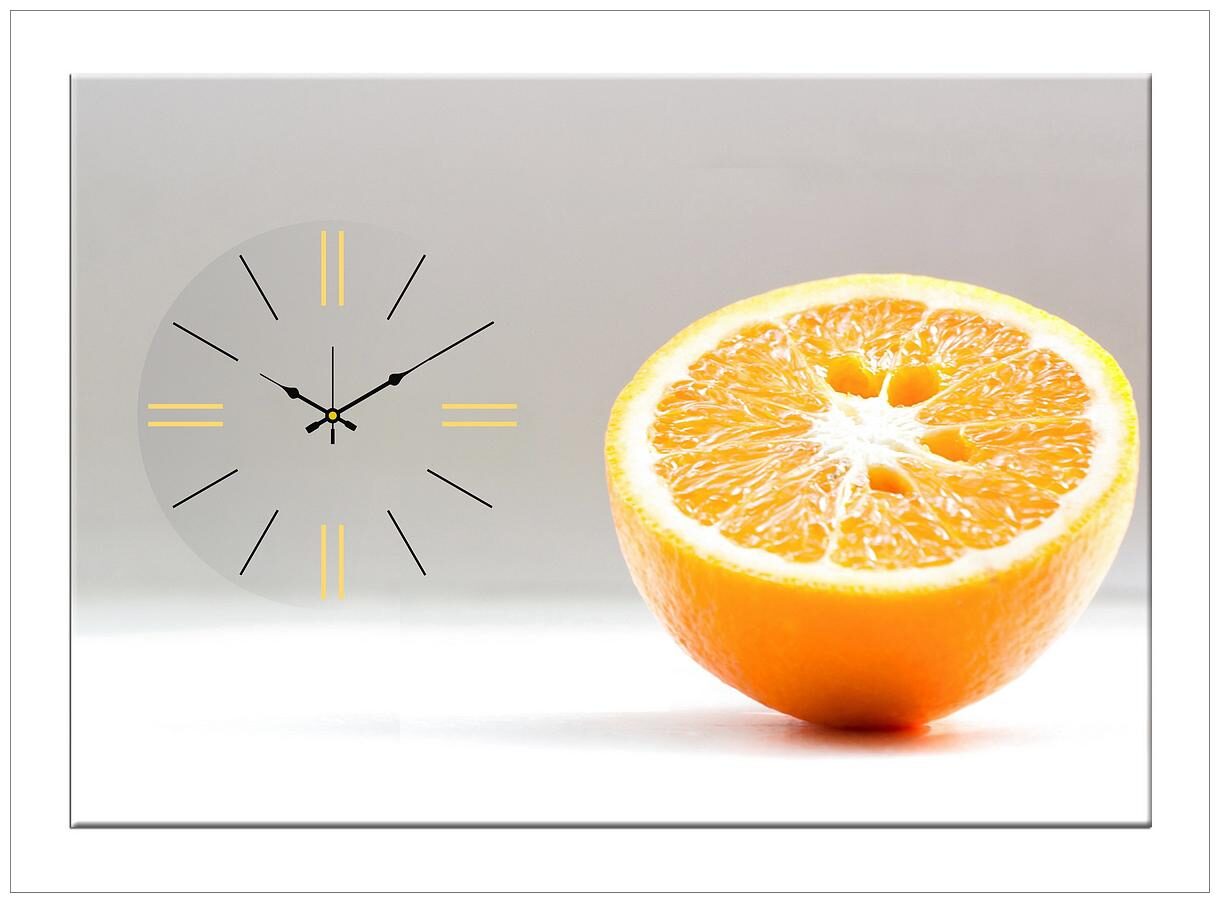 

Design O Vista Wood Canvas Analog Wall clock ( Set of 1 )