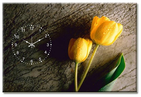 

Design O Vista Wood Canvas Analog Wall clock ( Set of 1 )