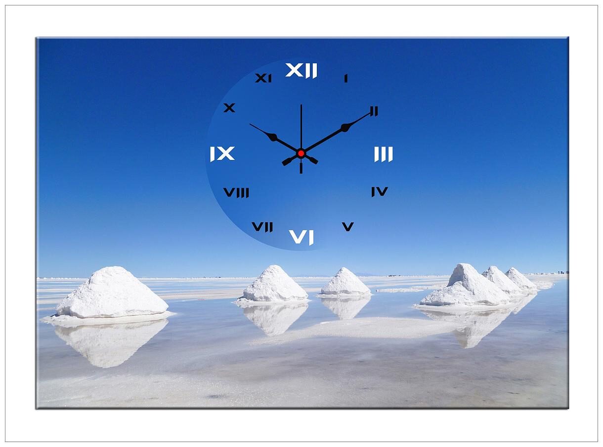 

Design O Vista Wood Canvas Analog Wall clock ( Set of 1 )