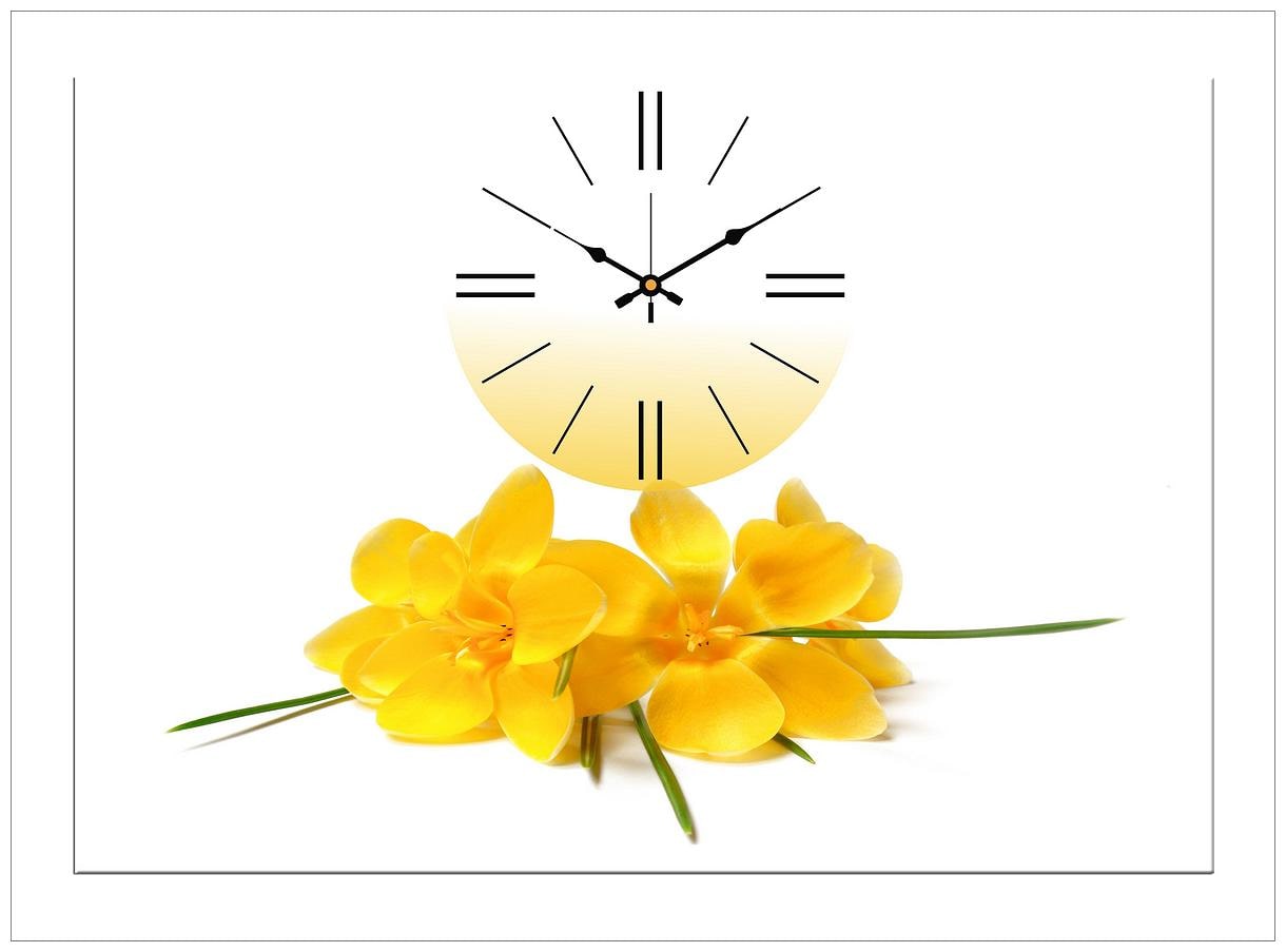 

Design O Vista Wood Canvas Analog Wall clock ( Set of 1 )