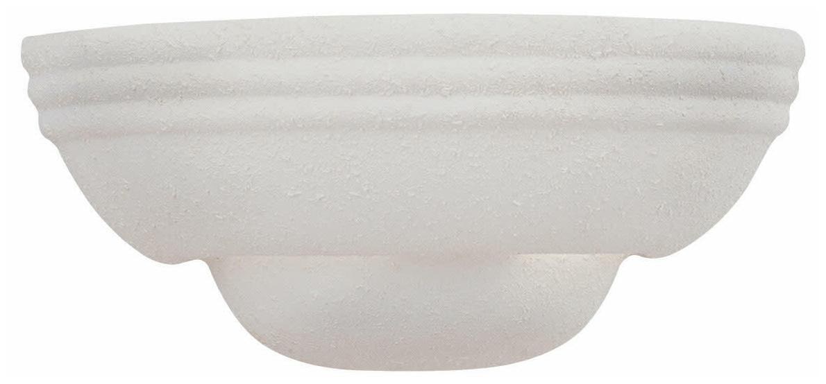 

Designers Fountain 6030-WH White 1-Light Wall Sconce With Paintable Ceramic