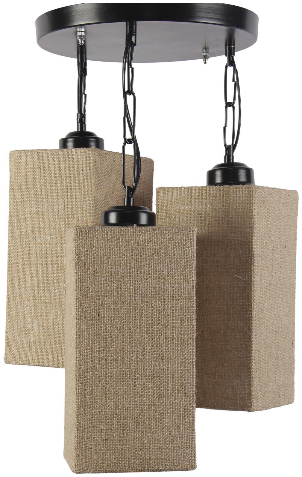 

Devansh Jute Triple Square Hanging Lamp