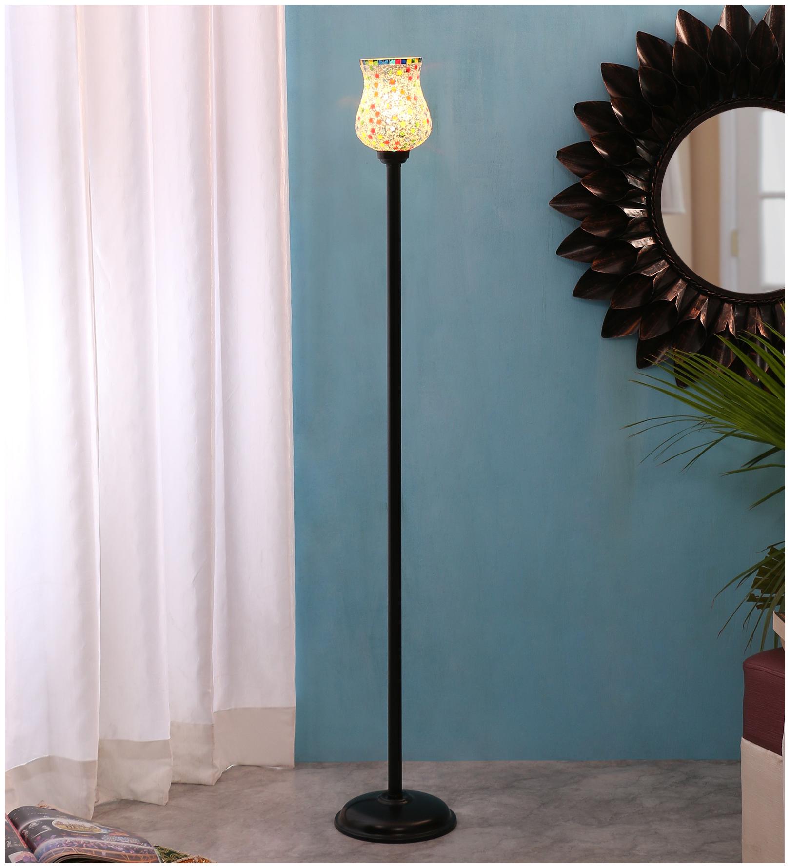 

Devansh Mosaic Glass Floor Standing Lamp