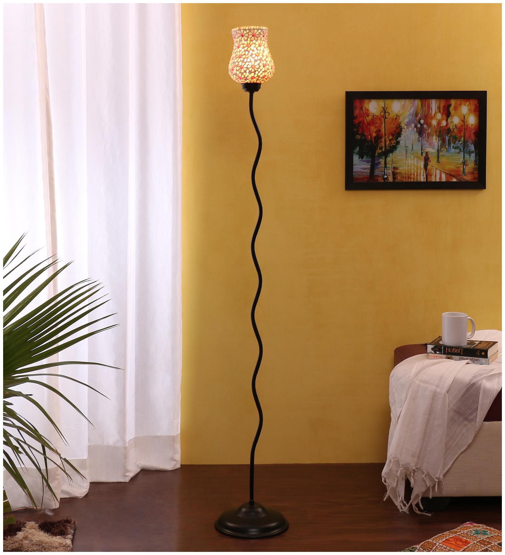

Devansh Mosaic Glass Floor Standing Lamp