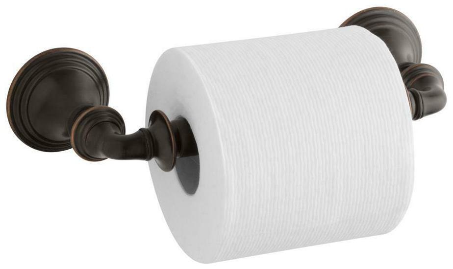 

Devonshire Wall-Mount Double Post Toilet Paper Holder In Oil-Rubbed Bronze