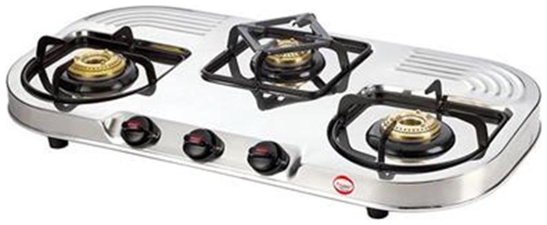 

Prestige DGS 3 Burner Regular Silver Gas Stove