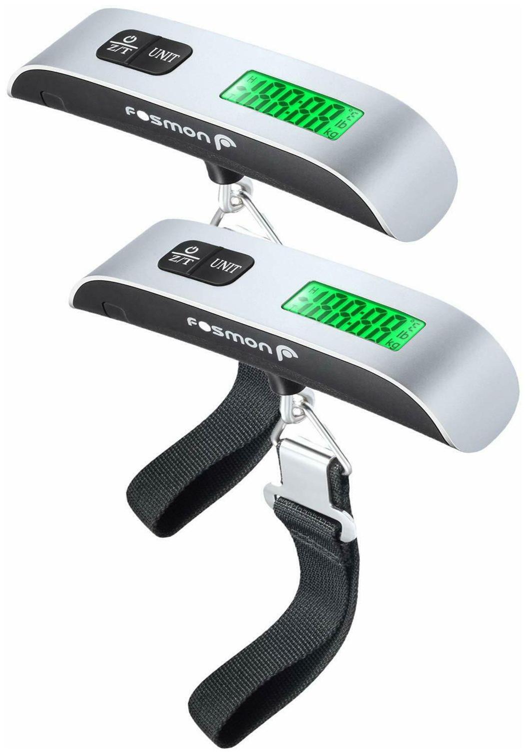 

Digital Luggage Scale (2 Pack) Fosmon Digital Lcd Display Backlight With Temper