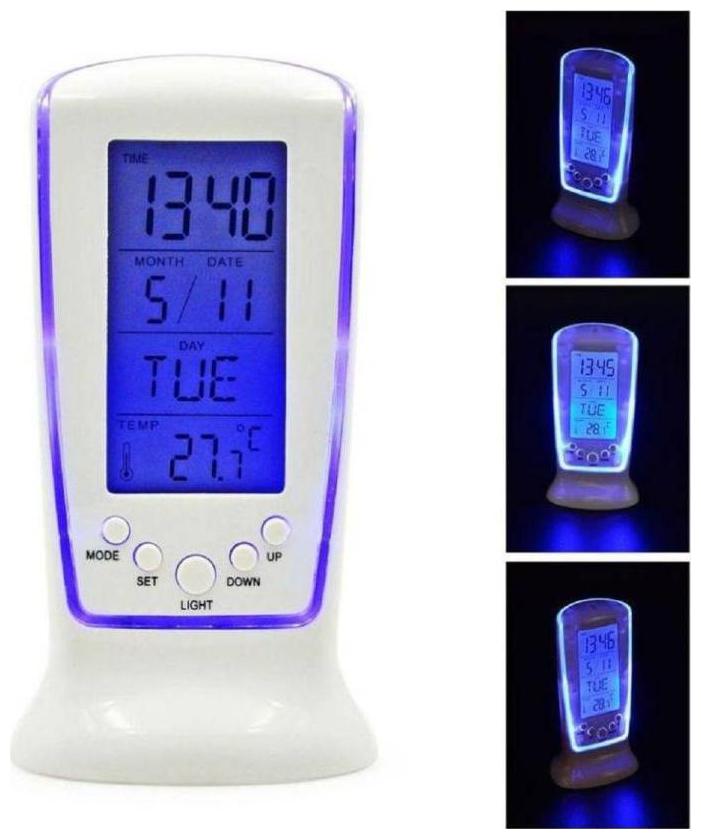 

MARKETWALA Plastic Digital Alarm clock ( Set of 1 )