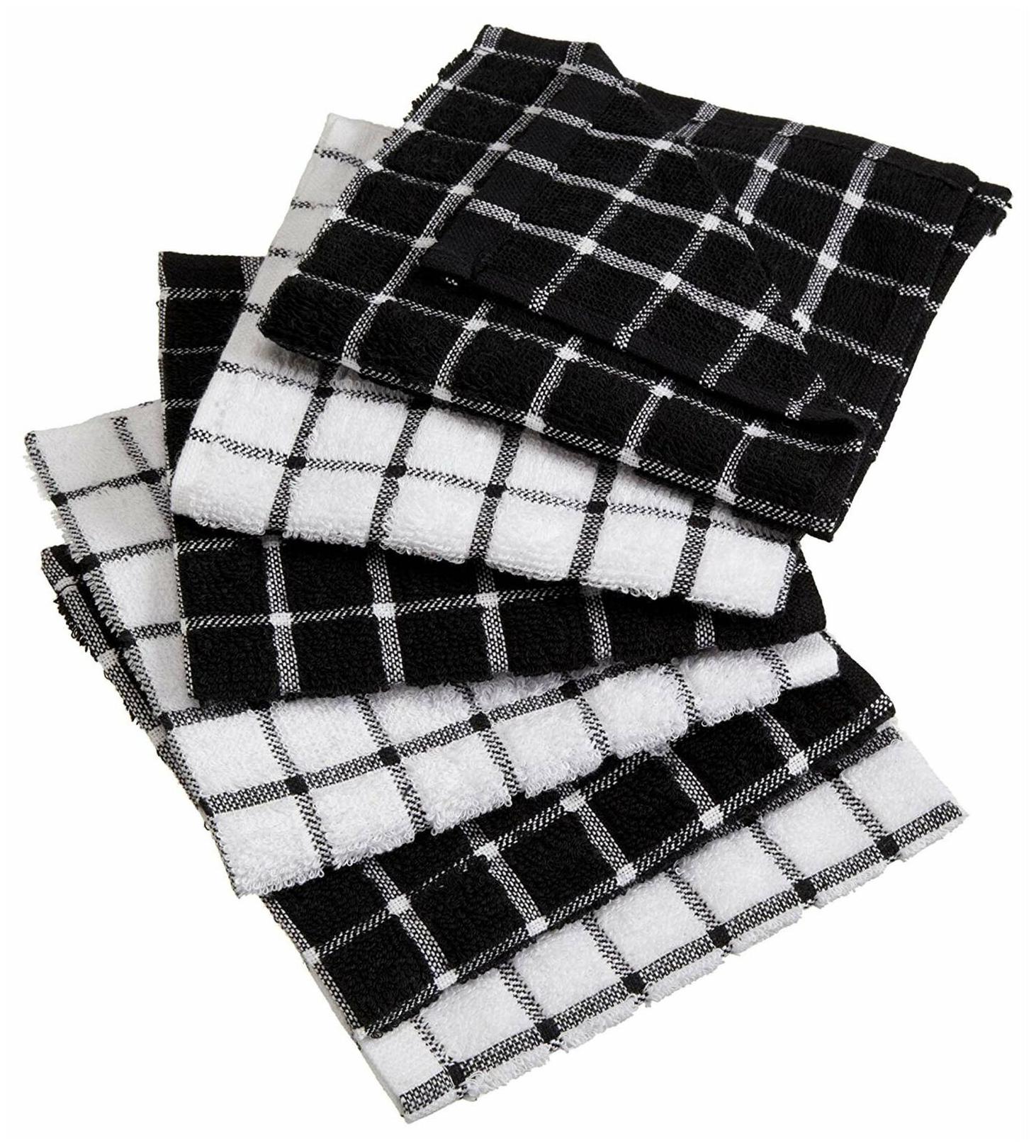 

DII Black Combo Windowpane Dishcloth (Set of 6)
