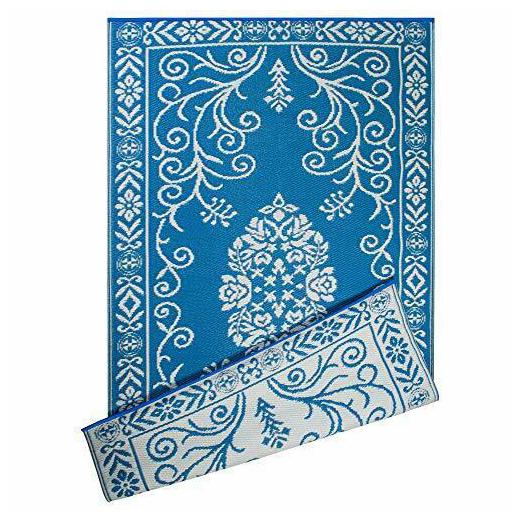 

DII Contemporary Indoor Outdoor Lightweight Reversible Fade (4x6 Blue)