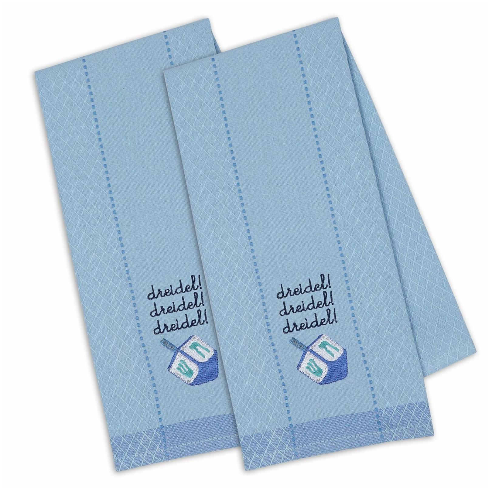 

DII Dreidel Embroidered Dishtowel