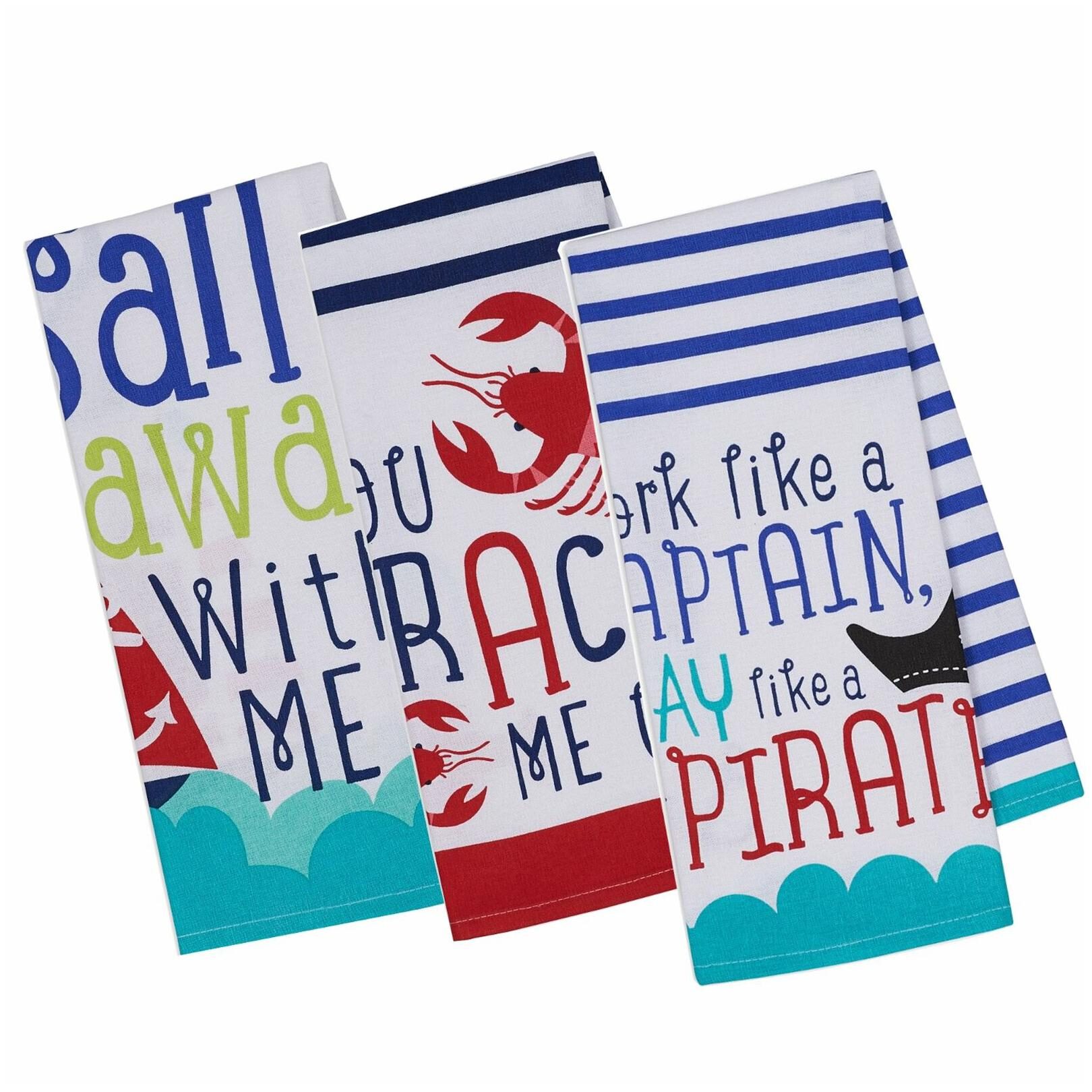 

DII Sail Away Printed Dishtowel