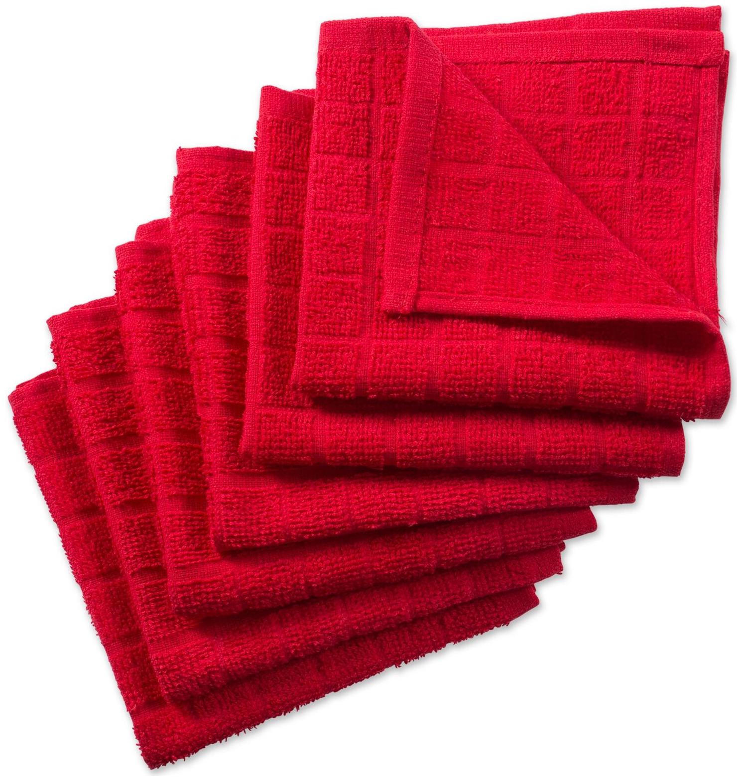 

DII Solid Windowpane Terry Dishcloth Set of 6