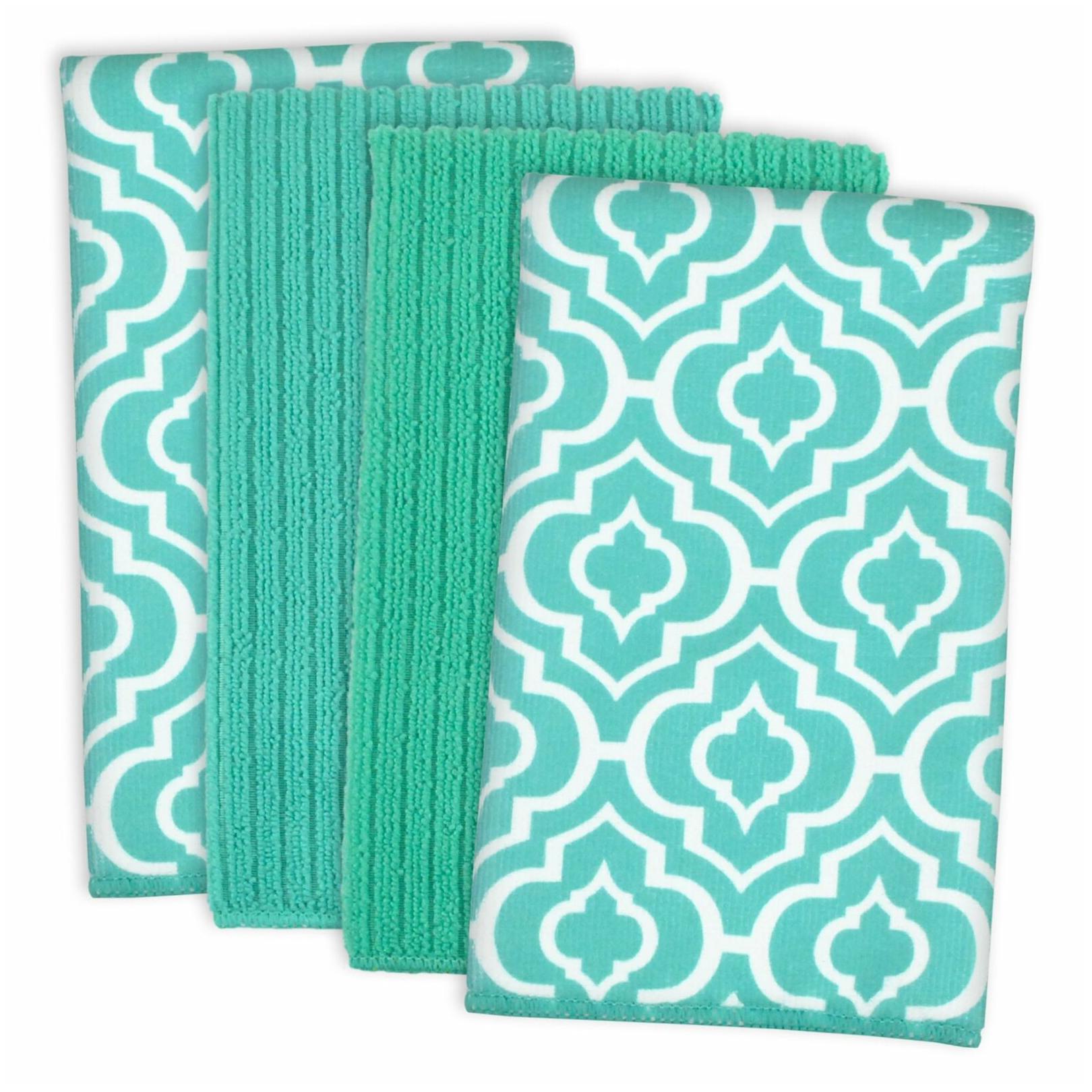 

DII Teal Lattice Microfiber Dishtowel (Set of 4)