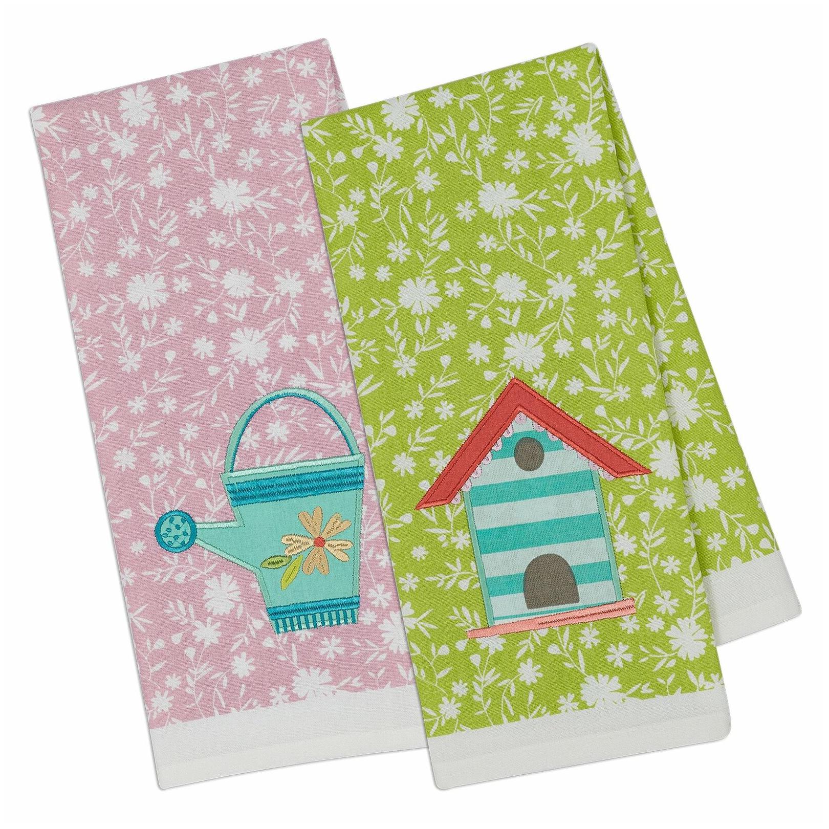 

DII Watering Can Embellished Dishtowel