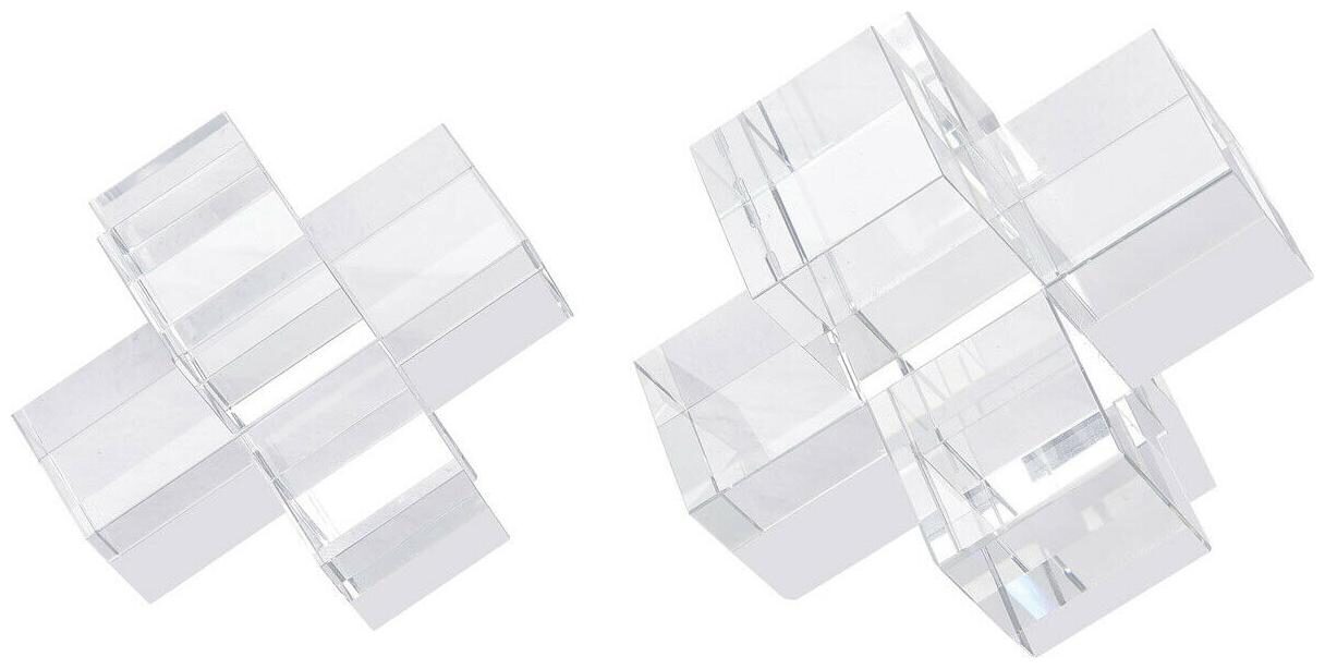 

Dimond Home 2225-016 S2 Addition 6 X 6 inch Clear Bookend